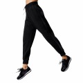 2020 JIEJIN OEM Fashion Mujeres personalizadas Pantalones negros para mujeres Gimnasio Jogger Pantalones